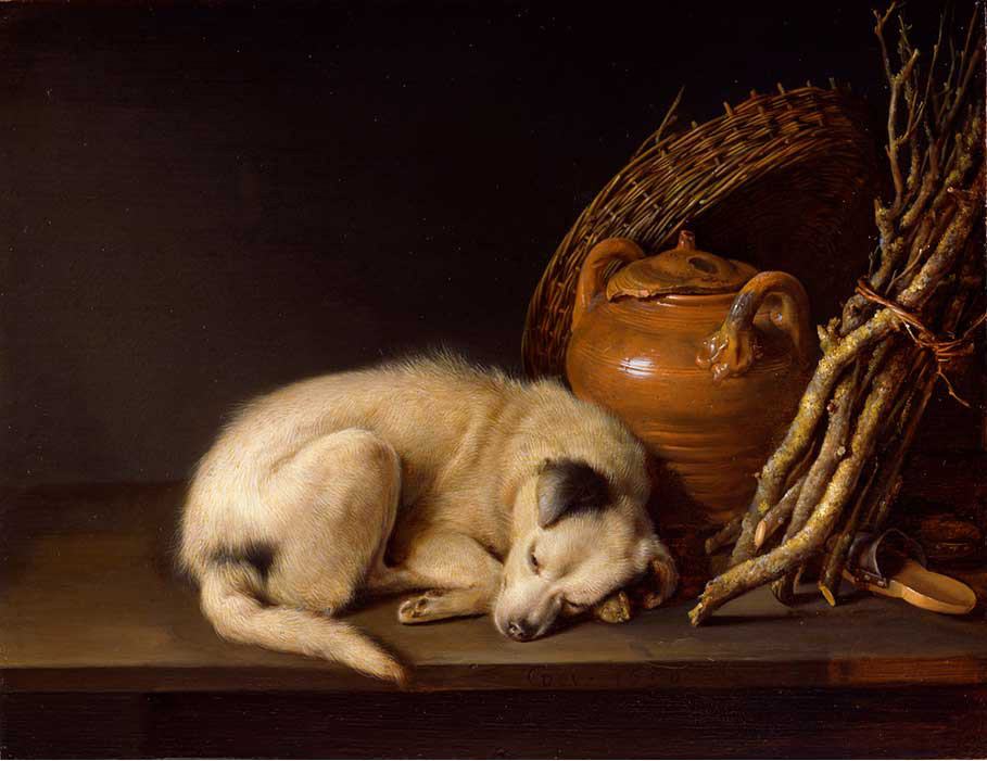 Gerrit Dou Resting Dog